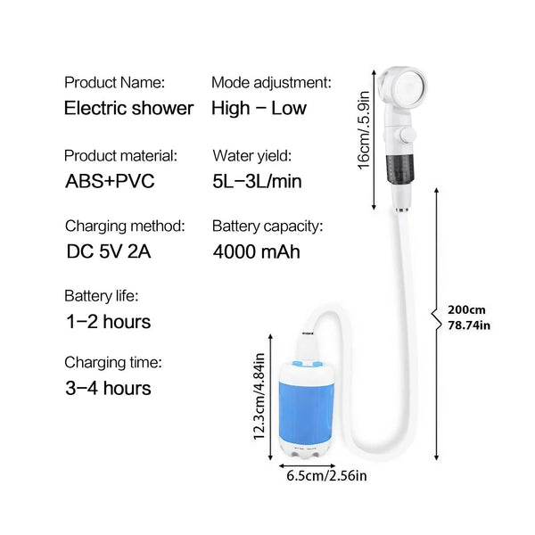 Portable Outdoor Pet Shower