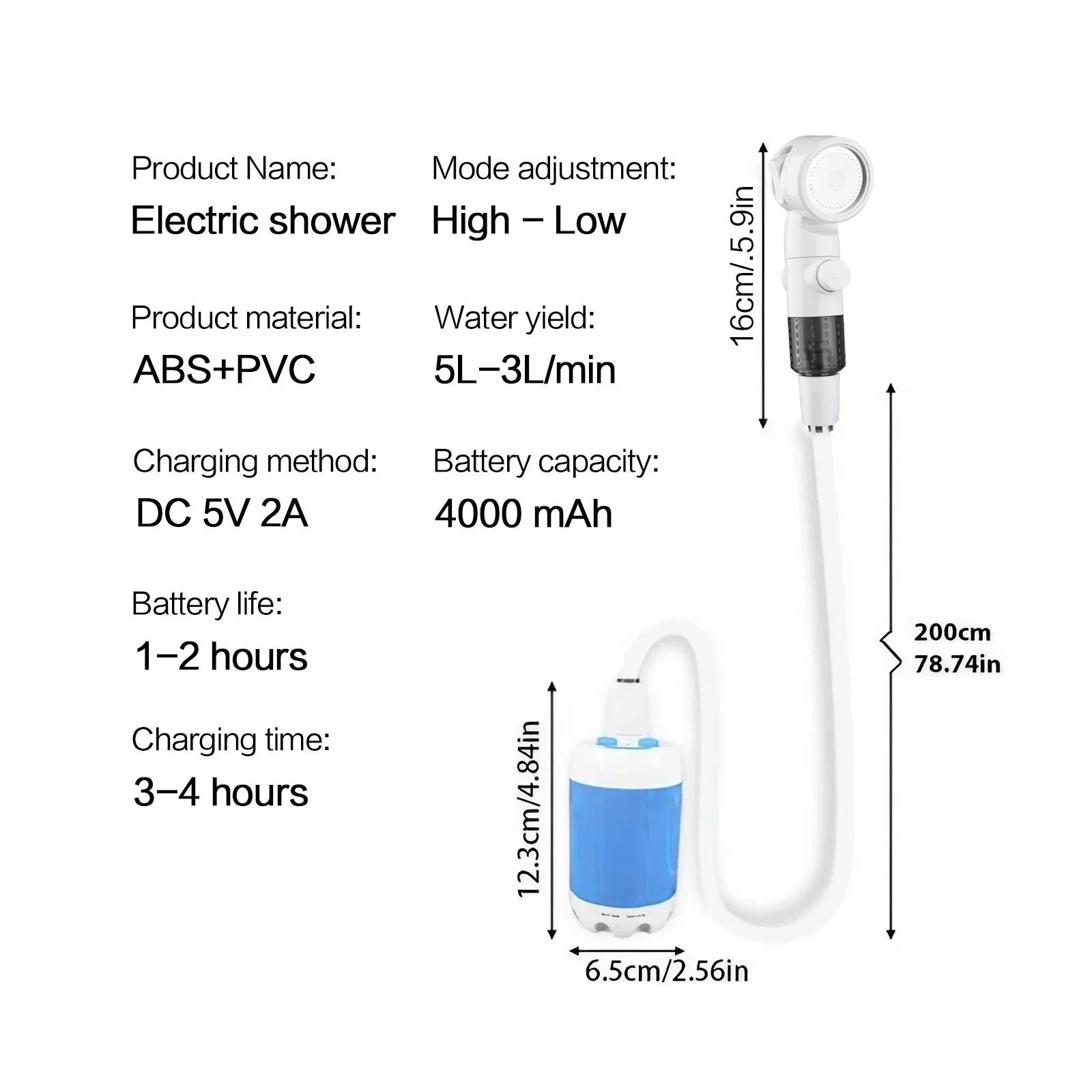 Portable Outdoor Pet Shower